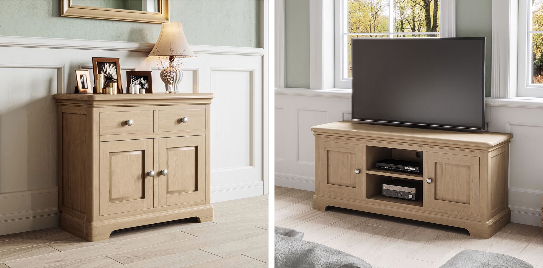 Signature Collection Leamington Oak Dining and Living Range Lifestyle
